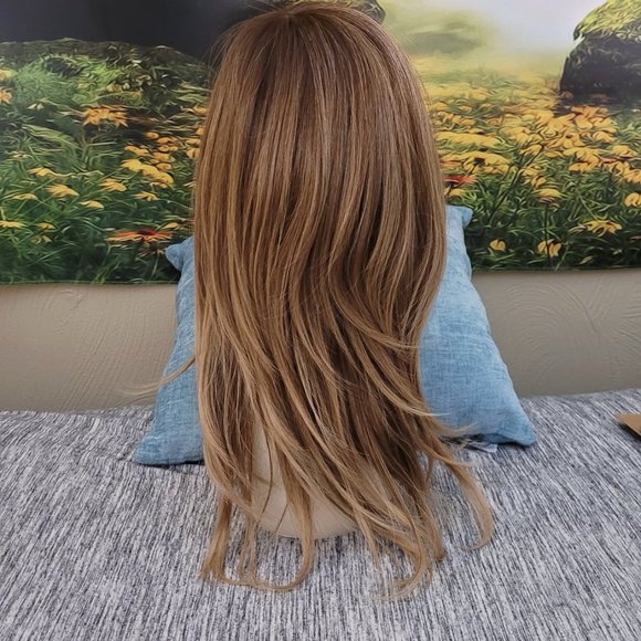 Wig Topper NEW Long Synthetic Modified to  Clip in - Picture 4 of 9